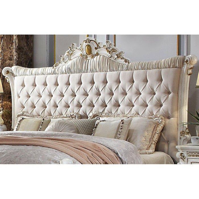 Acme Furniture Picardy Queen Upholstered Panel Bed 27880Q IMAGE 3