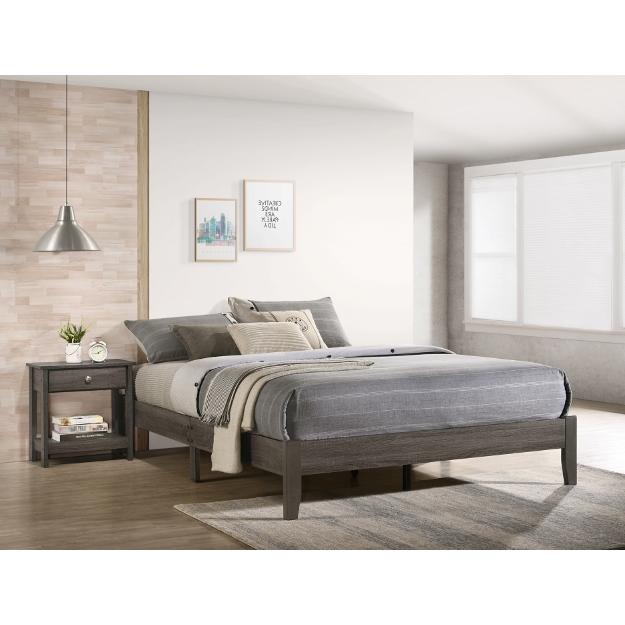 Crown Mark Skyler Full Upholstered Platform Bed 5109GY-F IMAGE 2