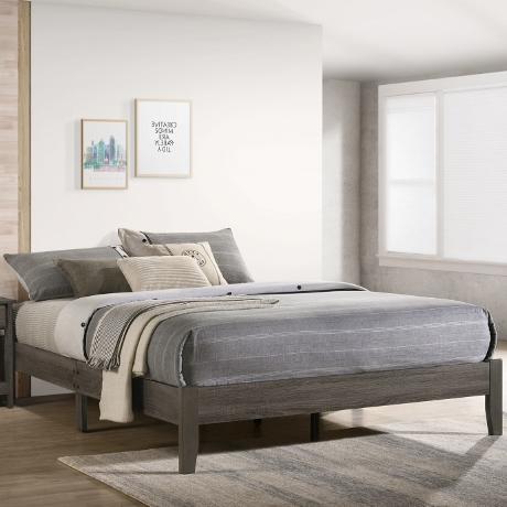 Crown Mark Skyler Queen Upholstered Platform Bed 5109GY-Q IMAGE 1