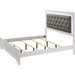 Crown Mark Lyssa King Upholstered Platform Bed B4310-K-HBFB/B4310-KQ-RAIL IMAGE 2