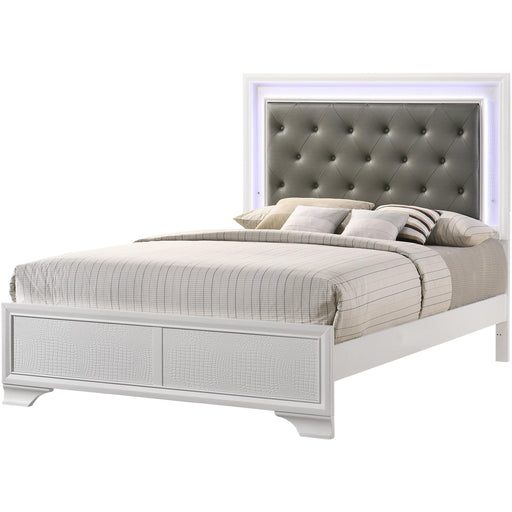 Crown Mark Lyssa Queen Upholstered Platform Bed B4310-KQ-RAIL/B4310-Q-HBFB IMAGE 1