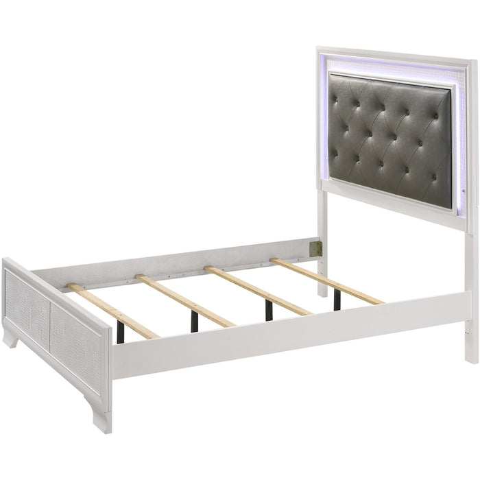 Crown Mark Lyssa Full Upholstered Platform Bed B4310-F-HBFB/B4310-FT-RAIL IMAGE 2