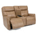 Flexsteel Holton Power Reclining Leather Match Loveseat 1836-64PH 355-80 IMAGE 3