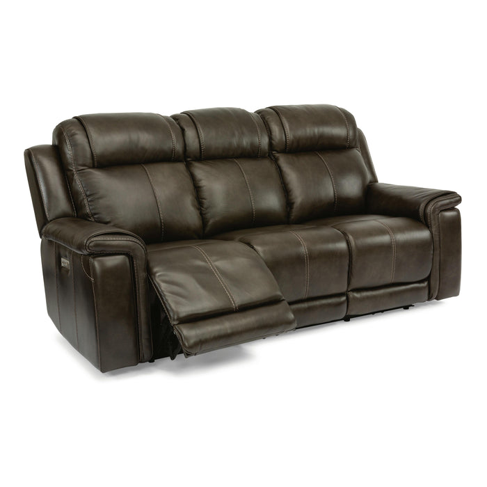 Flexsteel Kingsley Power Reclining Leather Match Sofa 1128-62P-295-02 IMAGE 3