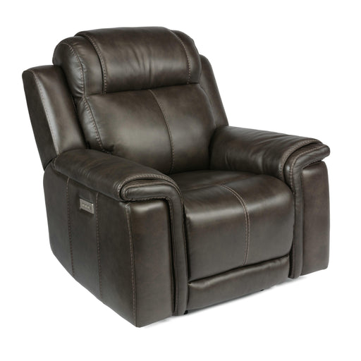 Flexsteel Kingsley Power Leather Match Recliner 1128-50P-295-02 IMAGE 1