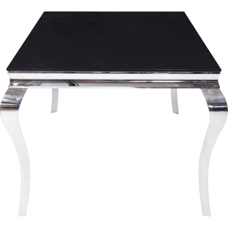 Acme Furniture Fabiola Dining Table with Glass Top 62070 IMAGE 3