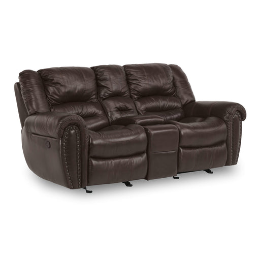 Flexsteel Town Reclining Leather Match Loveseat 1010-604 048-62 IMAGE 1