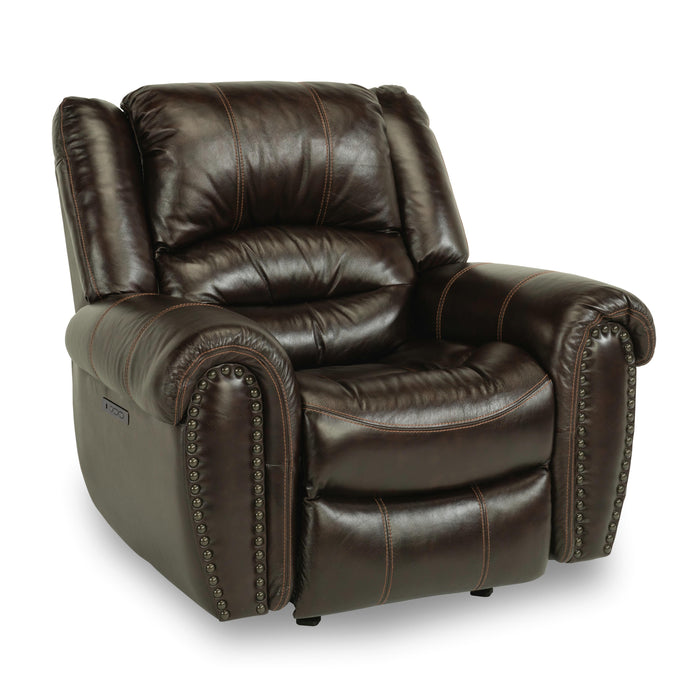 Flexsteel Town Power Leather Match Recliner 1010-50PH 048-62 IMAGE 2