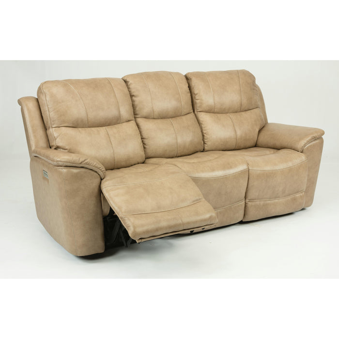 Flexsteel Cade Power Reclining Leather Match Sofa 1183-62PH 637-80 IMAGE 3