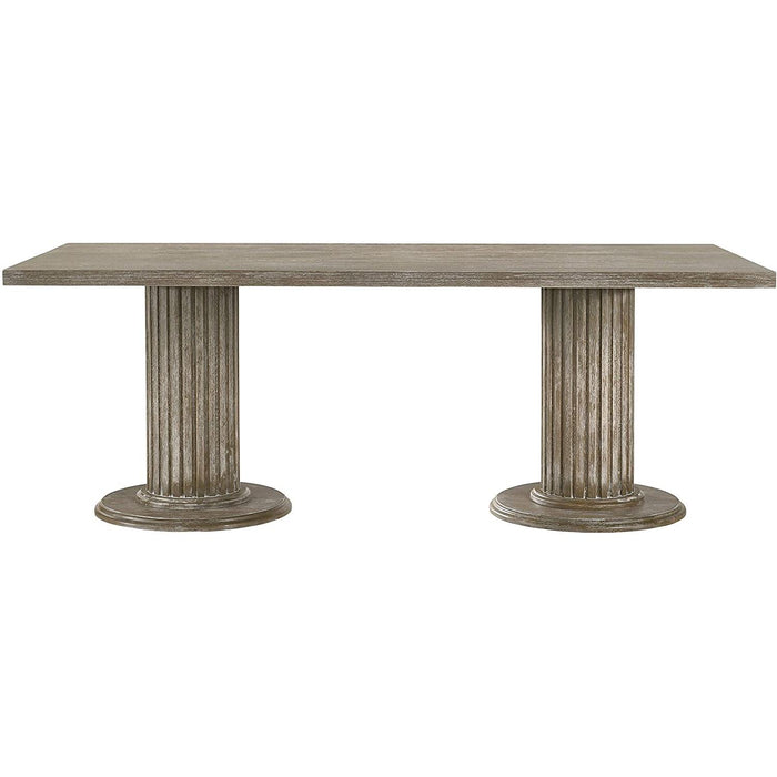 Acme Furniture Gabrian Dining Table with Pedestal Base 60170 IMAGE 1