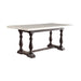 Acme Furniture Gerardo Dining Table with Marble Top and Trestle Base 60820 IMAGE 1