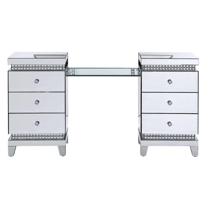 Acme Furniture Lotus 6-Drawer Vanity Desk 90805 IMAGE 1