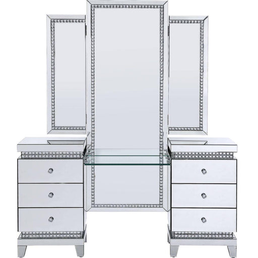 Acme Furniture Lotus 6-Drawer Vanity Desk 90805 IMAGE 2