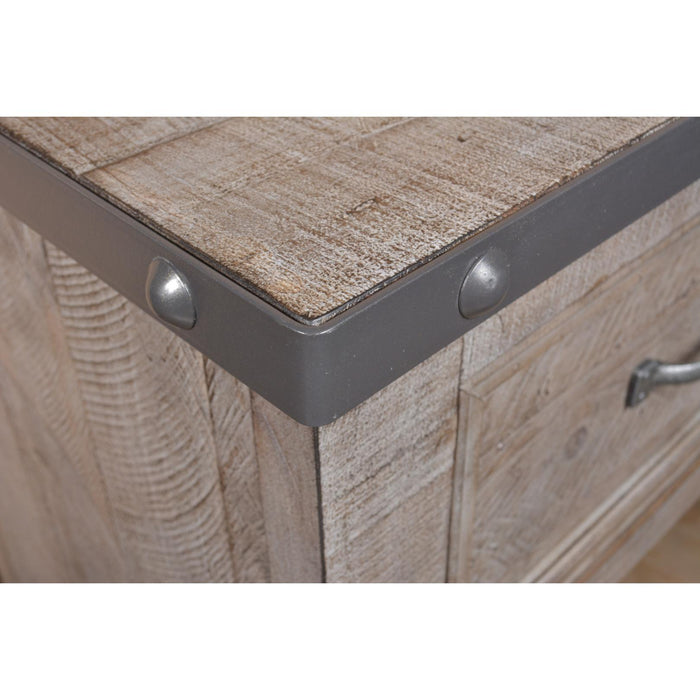 Horizon Home Furniture Urban Rustic 2-Drawer Nightstand H4365-350-GRY IMAGE 2