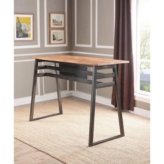 Acme Furniture Square Scarus Pub Height Dining Table 72385 IMAGE 3