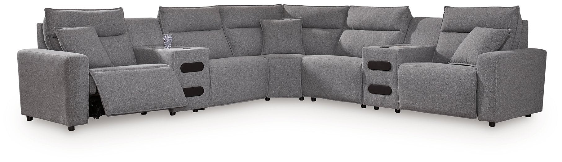 Modmax II Power Reclining Sectional with Audio Consoles - BWO Furniture & Mattresses