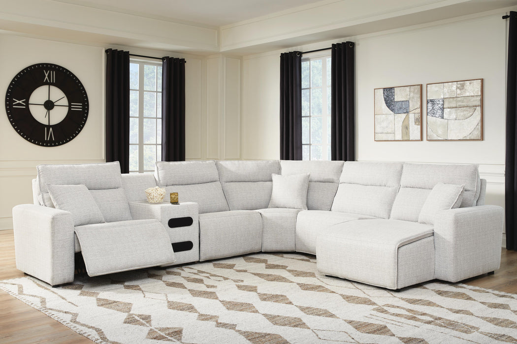 Modmax II Reclining Sectional with Chaise and Audio Console