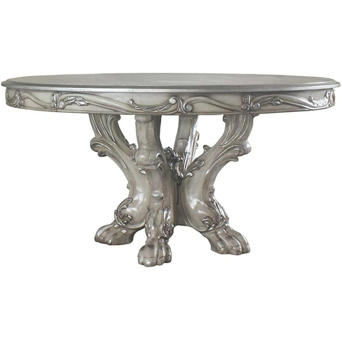 Acme Furniture Round Dresden Dining Table with Pedestal Base 68180 IMAGE 2