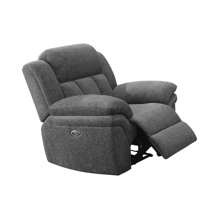 Coaster Furniture Bahrain Power Glider Fabric Recliner with Wall Recline 609543P IMAGE 1