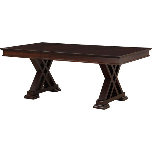 Acme Furniture Katrien Dining Table with Pedestal Base 71855 IMAGE 2