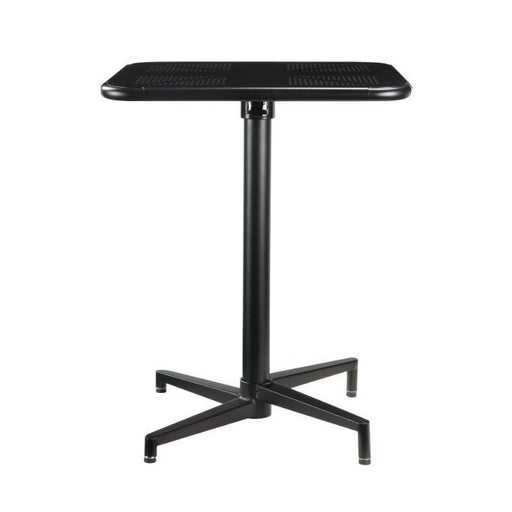 Acme Furniture Square Olson Dining Table with Metal Top and Pedestal Base 72095 IMAGE 1