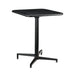 Acme Furniture Square Olson Dining Table with Metal Top and Pedestal Base 72095 IMAGE 3