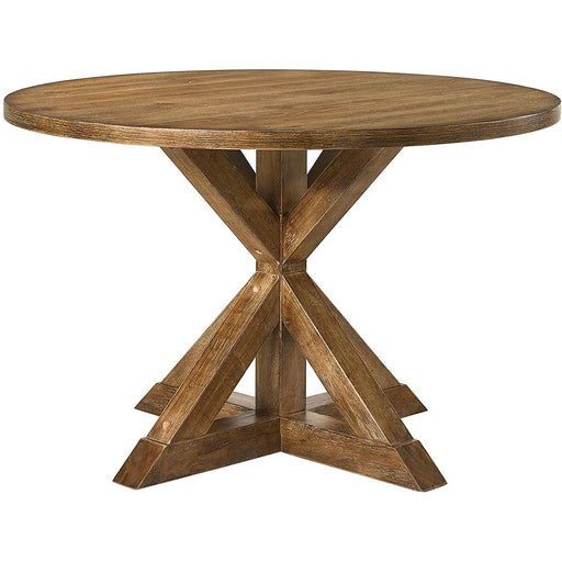 Acme Furniture Round Wallace II Dining Table with Pedestal Base 72310 IMAGE 1