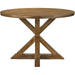 Acme Furniture Round Wallace II Dining Table with Pedestal Base 72310 IMAGE 2