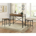 Acme Furniture Jalisa Counter Height Dining Table with Glass Top 72350 IMAGE 5