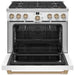 Café 36-inch Freestanding Dual-Fuel Range with 6 Burners C2Y366P4TW2 IMAGE 2