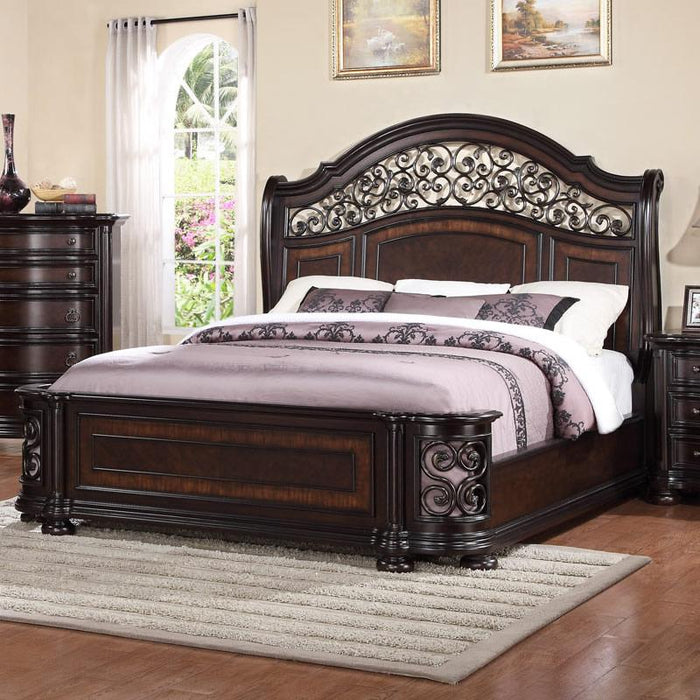 McFerran Home Furnishings Allison King Panel Bed B366-EK IMAGE 1