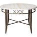 Acme Furniture Round Aldric Dining Table with Marble Top 73000 IMAGE 2