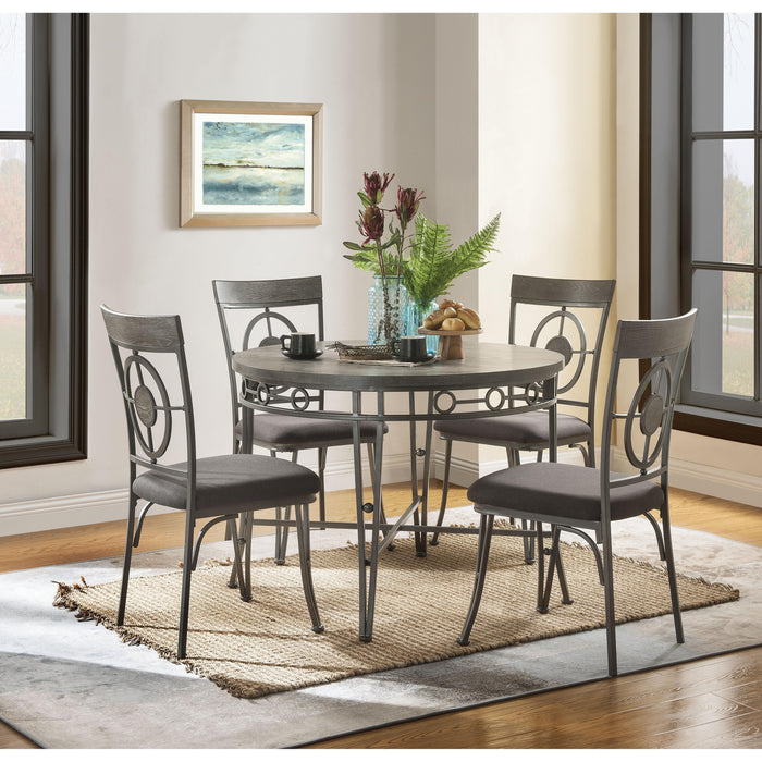 Acme Furniture Round Landis Dining Table 73185 IMAGE 3