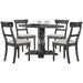 Acme Furniture Round Leventis Dining Table with Pedestal Base 74640 IMAGE 4