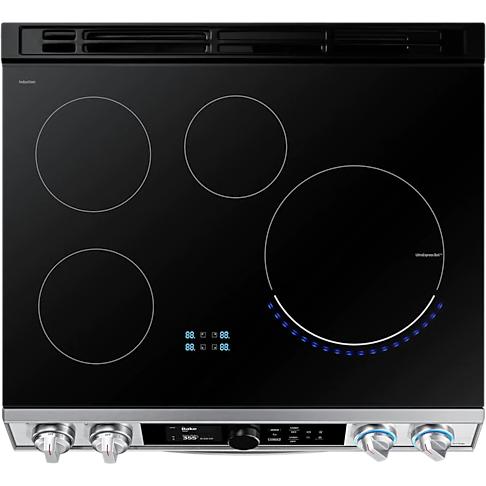 Samsung 30-inch Slide-in Electric Induction Range with WI-FI Connect NE63T8951SS/AA IMAGE 14