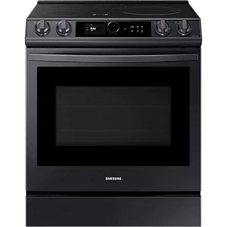 Samsung 30-inch Slide-in Electric Induction Range with WI-FI Connect NE63T8911SG/AA IMAGE 1