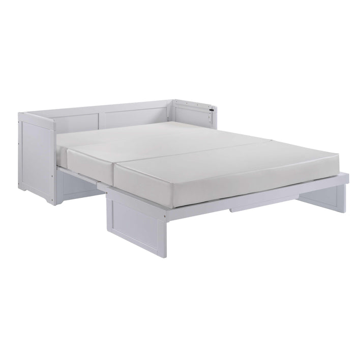 Night & Day Furniture Canada Cube 2 Queen Cabinet Bed MUR-CUB2-QEN-WH IMAGE 3