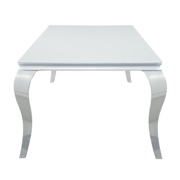 Coaster Furniture Carone Dining Table with Glass Top 115081 IMAGE 3