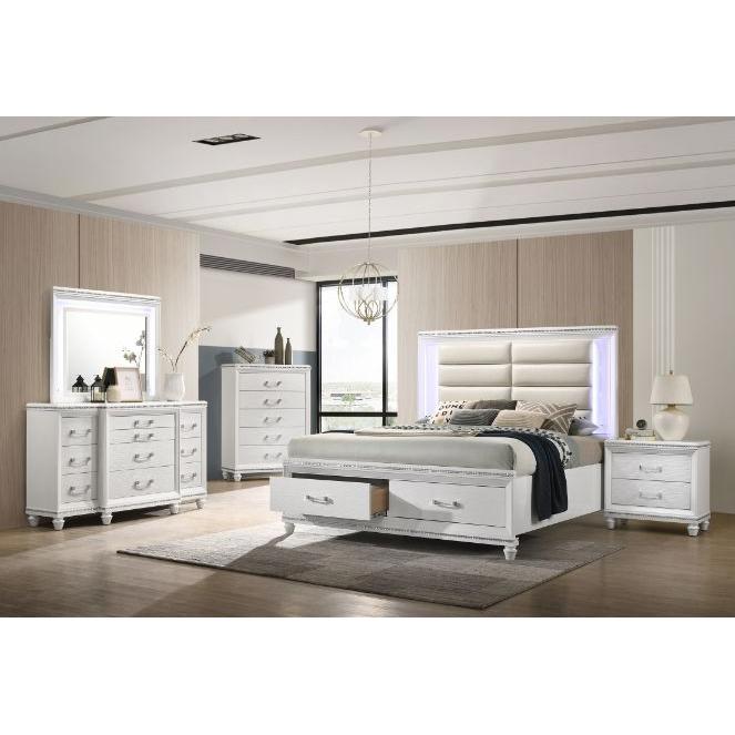 Acme Furniture Queen Panel Bed with Storage 28740Q IMAGE 4