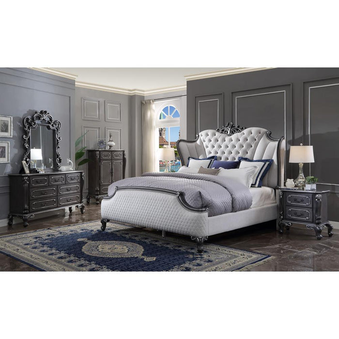 Acme Furniture House Delphine California King Upholstered Panel Bed 28824CK IMAGE 7