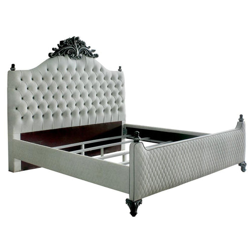 Acme Furniture House Delphine King Upholstered Panel Bed 28847EK IMAGE 2