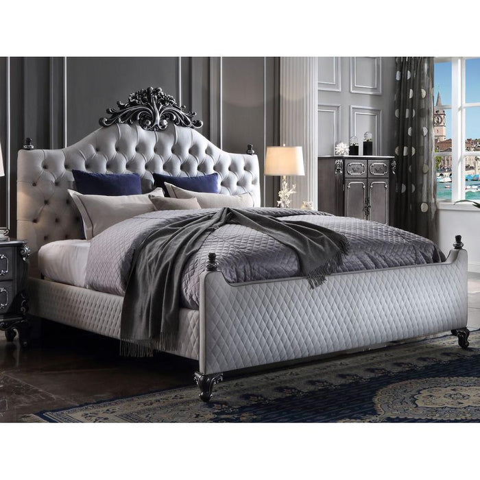 Acme Furniture House Delphine Queen Upholstered Panel Bed 28850Q IMAGE 6