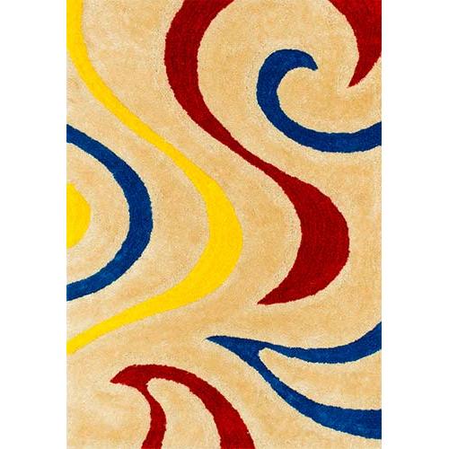 Persian Weavers Rugs Rectangle 3D Shaggy 3D-806 5'x8' Rug - Multi IMAGE 1