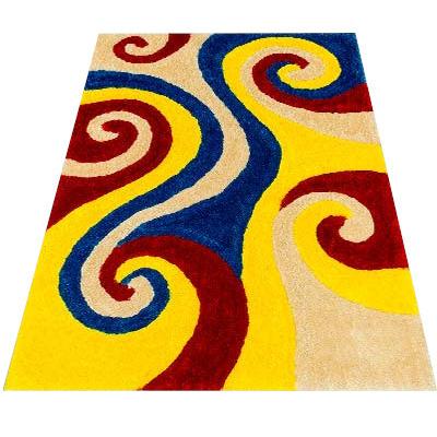 Persian Weavers Rugs Rectangle 3D Shaggy 3D-805 9'x11' Rug - Multi IMAGE 1