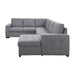 Acme Furniture Nardo Fabric Sleeper Sectional 55545 IMAGE 4