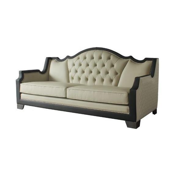 Acme Furniture House Beatrice Stationary Polyurethane Sofa 58810 IMAGE 2