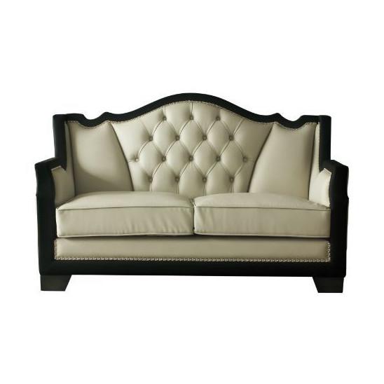 Acme Furniture House Beatrice Stationary Polyurethane Loveseat 58811 IMAGE 1