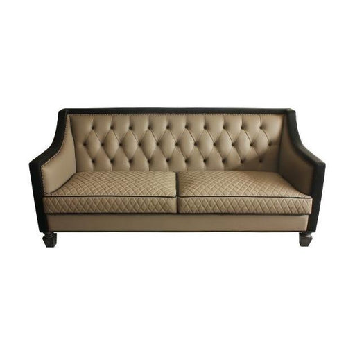 Acme Furniture House Beatrice Stationary Polyurethane Sofa 58815 IMAGE 2