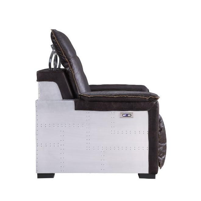 Acme Furniture Nernoss Power Leather Recliner 59943 IMAGE 10