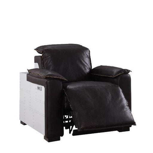 Acme Furniture Nernoss Power Leather Recliner 59943 IMAGE 2